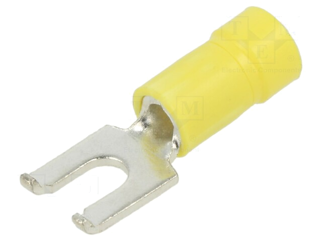 Uiteinde: vork; Ø: 4mm; 4÷6mm2; klemmen; voor draad; geïsoleerd Uiteinde: vork; Ø: 4mm; 4÷6mm2; klemmen; voor draad; geïsoleerd